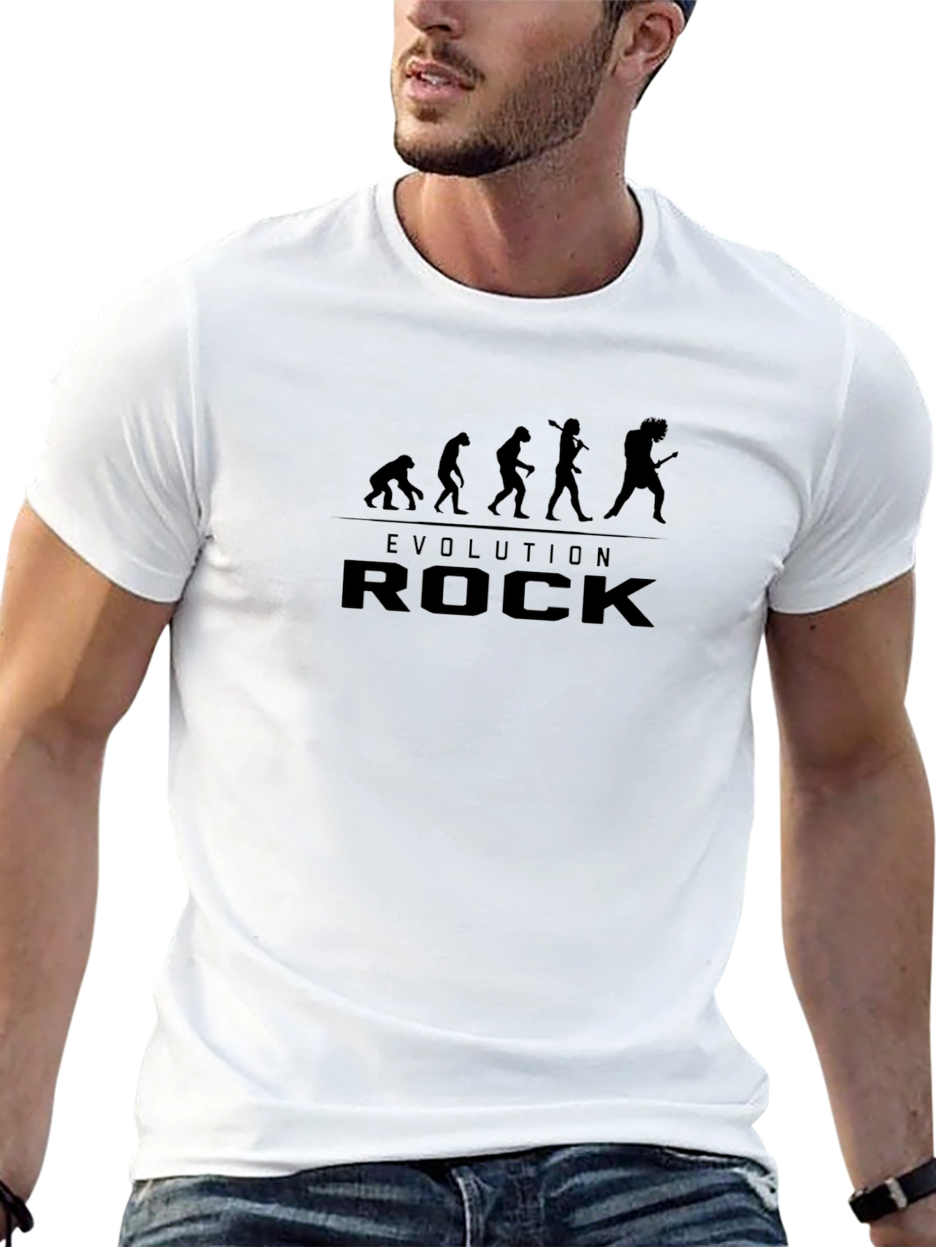 Evolution of Rock Mens Black T-Shirt