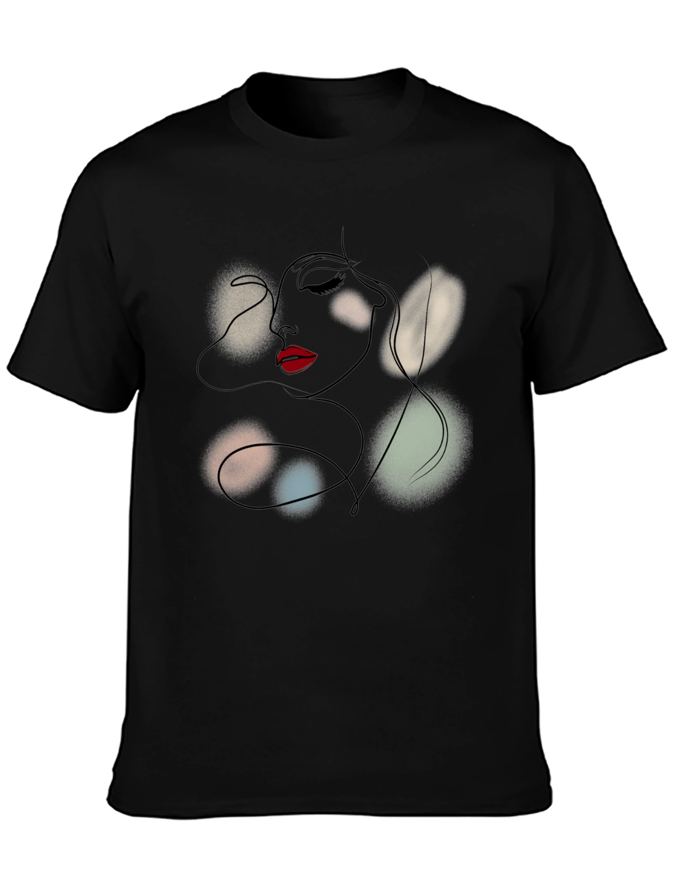 Abstract Woman Line Art T-Shirt - Modern Graphic Tee