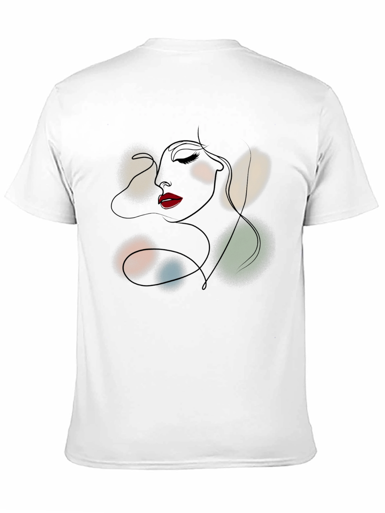 Abstract Woman Line Art T-Shirt - Modern Graphic Tee