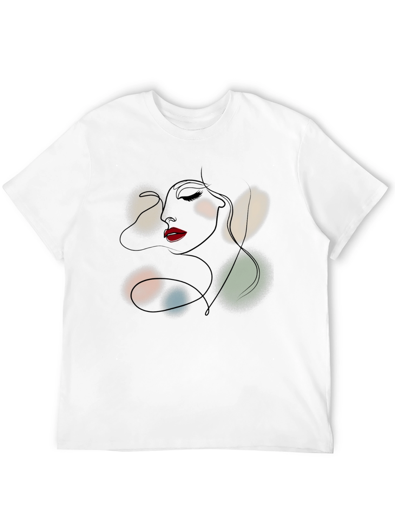 Abstract Woman Line Art T-Shirt - Modern Graphic Tee