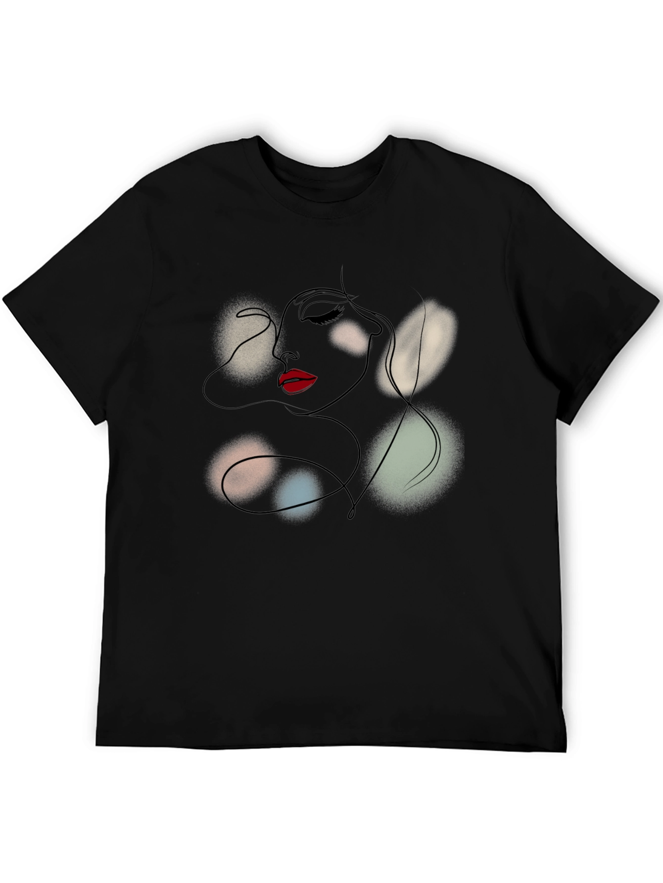 Abstract Woman Line Art T-Shirt - Modern Graphic Tee