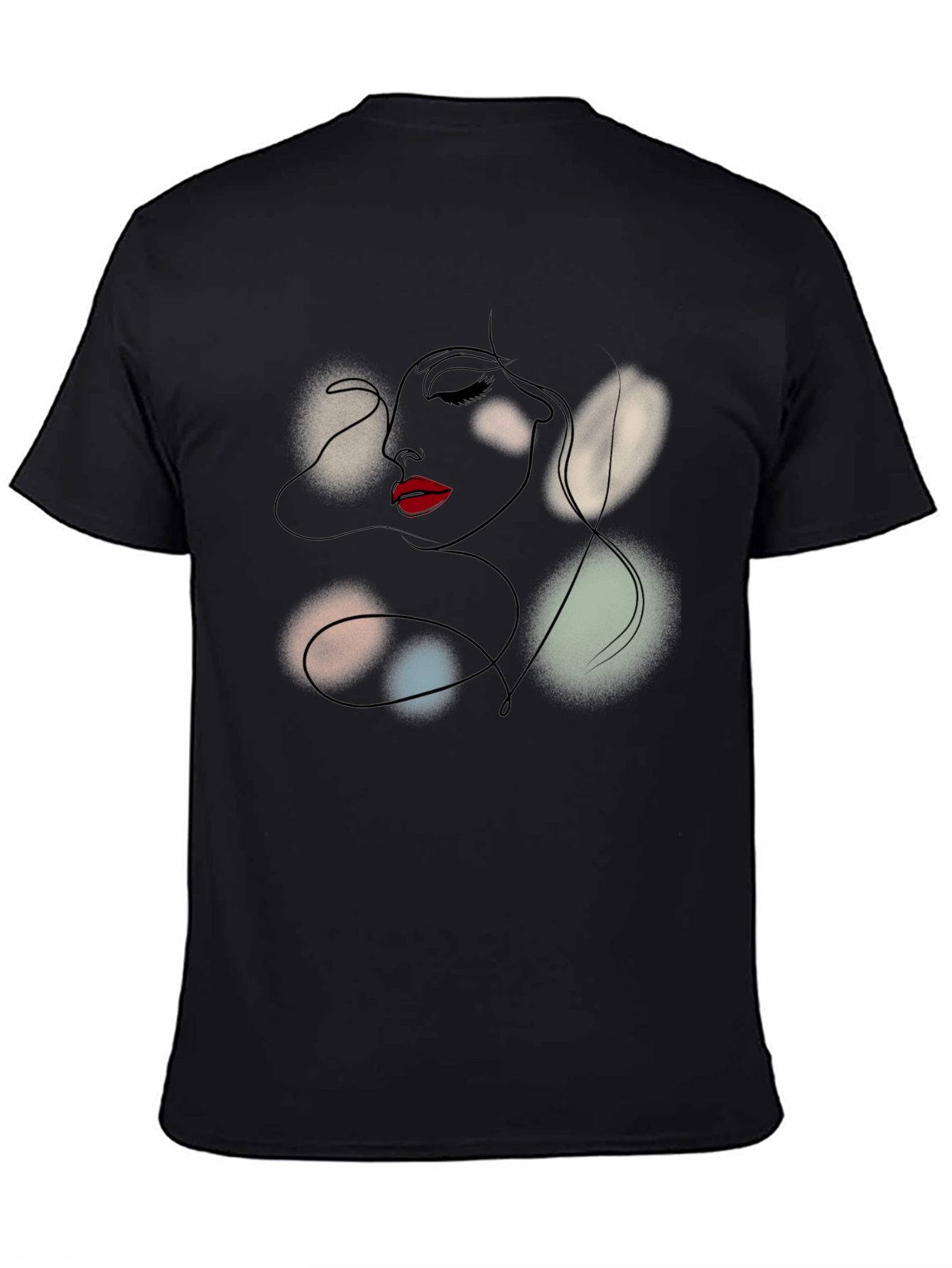 Abstract Woman Line Art T-Shirt - Modern Graphic Tee
