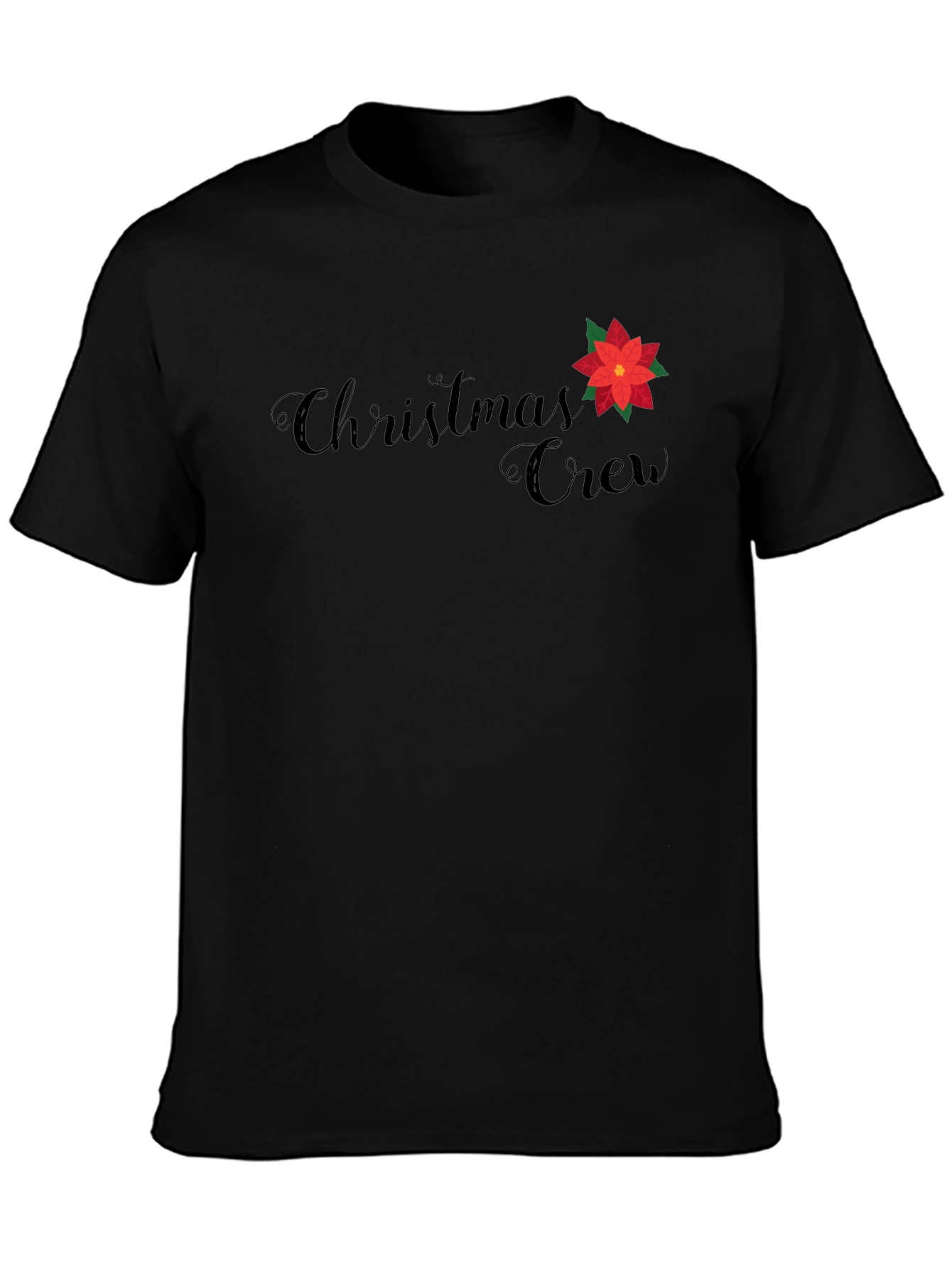 Christmas Crew Graphic Tee - Holiday Festive Shirt