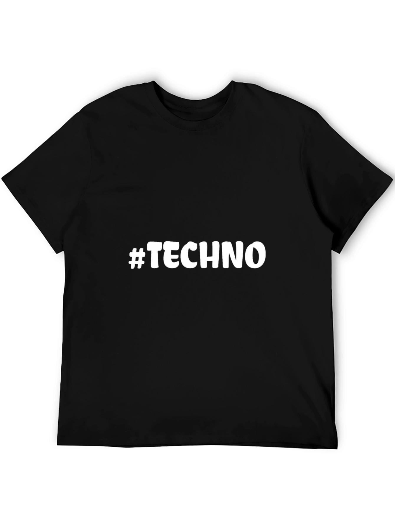 #Techno T-Shirt - Black Graphic Tee