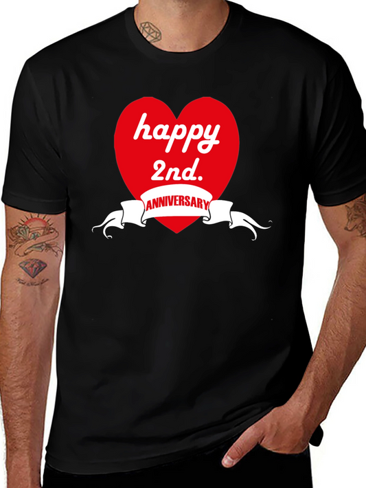 Happy 2nd Anniversary Graphic T-Shirt