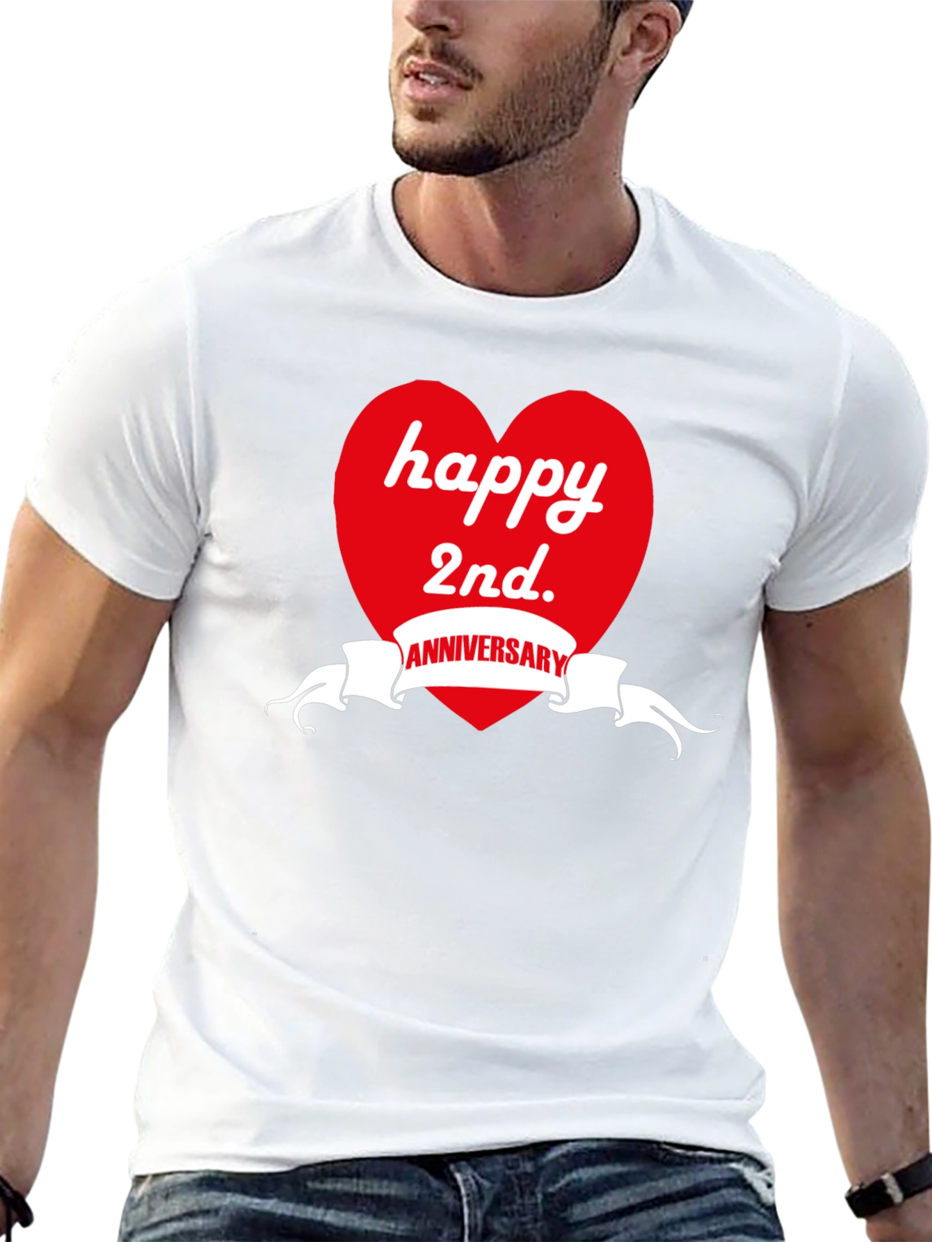 Happy 2nd Anniversary Graphic T-Shirt