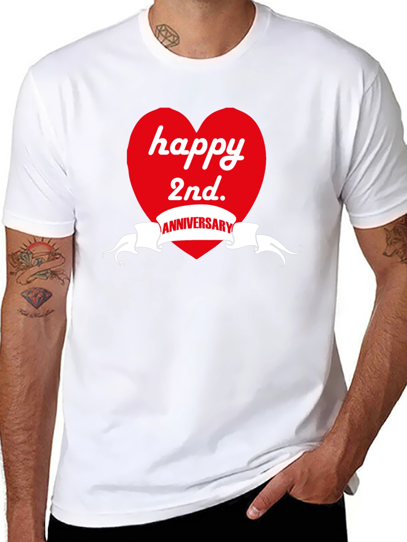 Happy 2nd Anniversary Graphic T-Shirt