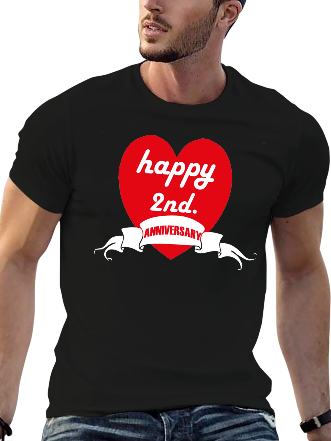 Happy 2nd Anniversary Graphic T-Shirt
