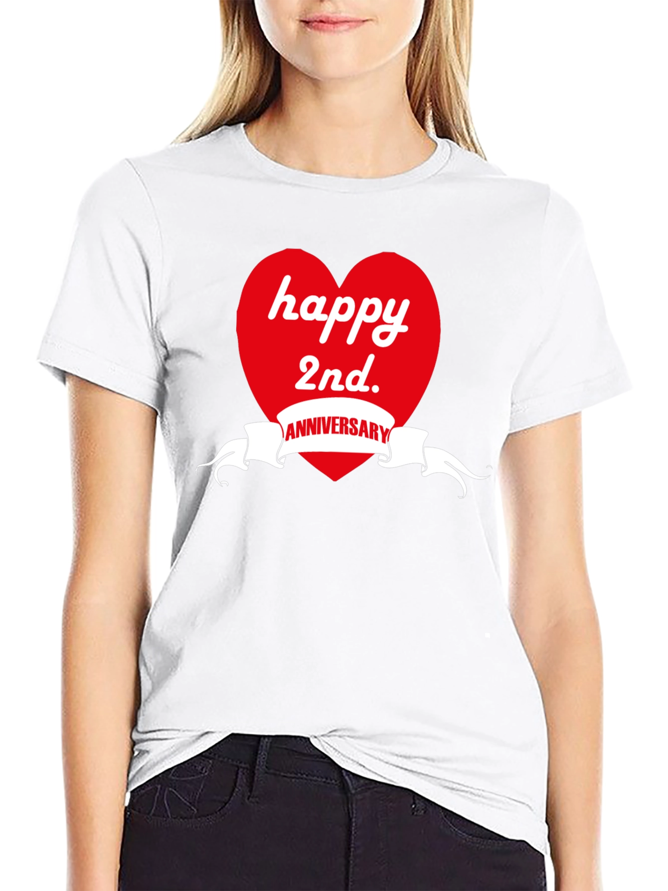 Happy 2nd Anniversary Graphic T-Shirt