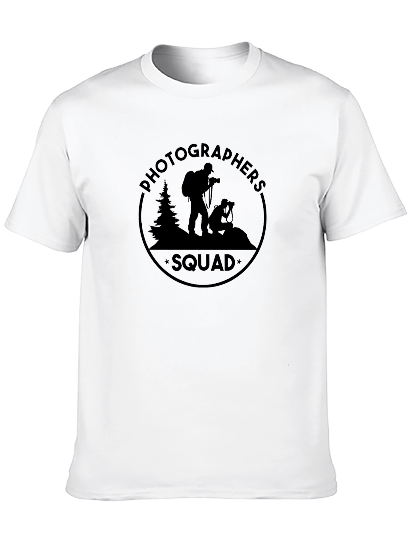 Photographers Squad Black Graphic T-Shirt