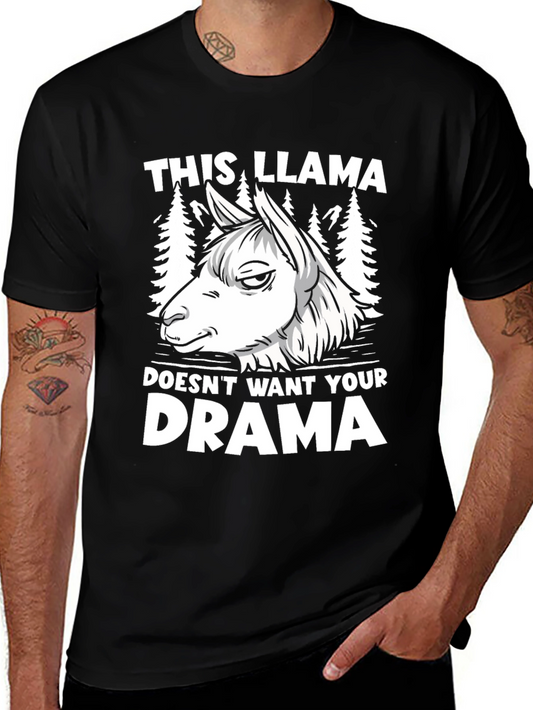 This Llama Doesnt Want Your Drama Graphic Tee