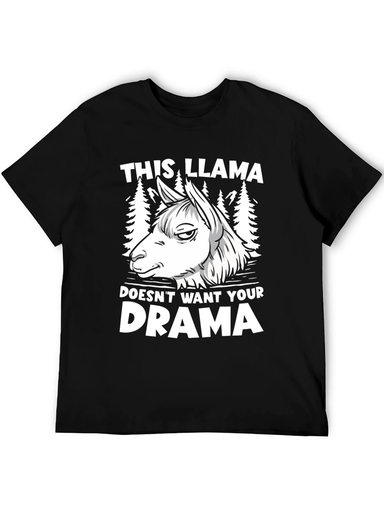 This Llama Doesnt Want Your Drama Graphic Tee