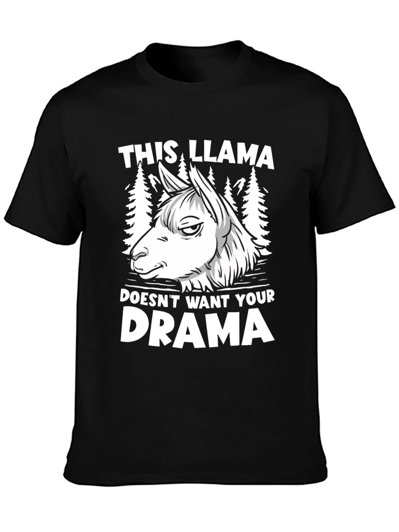 This Llama Doesnt Want Your Drama Graphic Tee