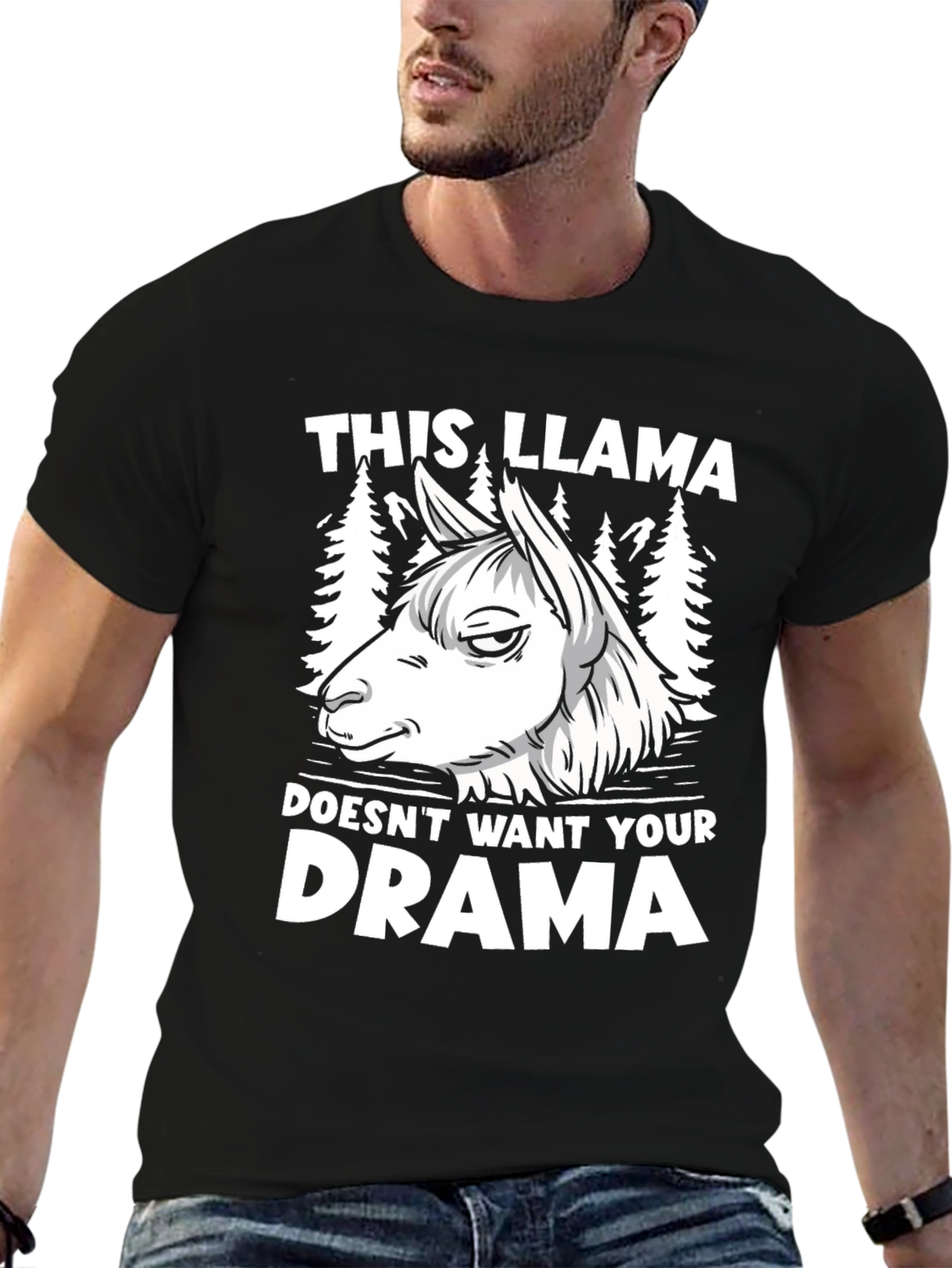 This Llama Doesnt Want Your Drama Graphic Tee