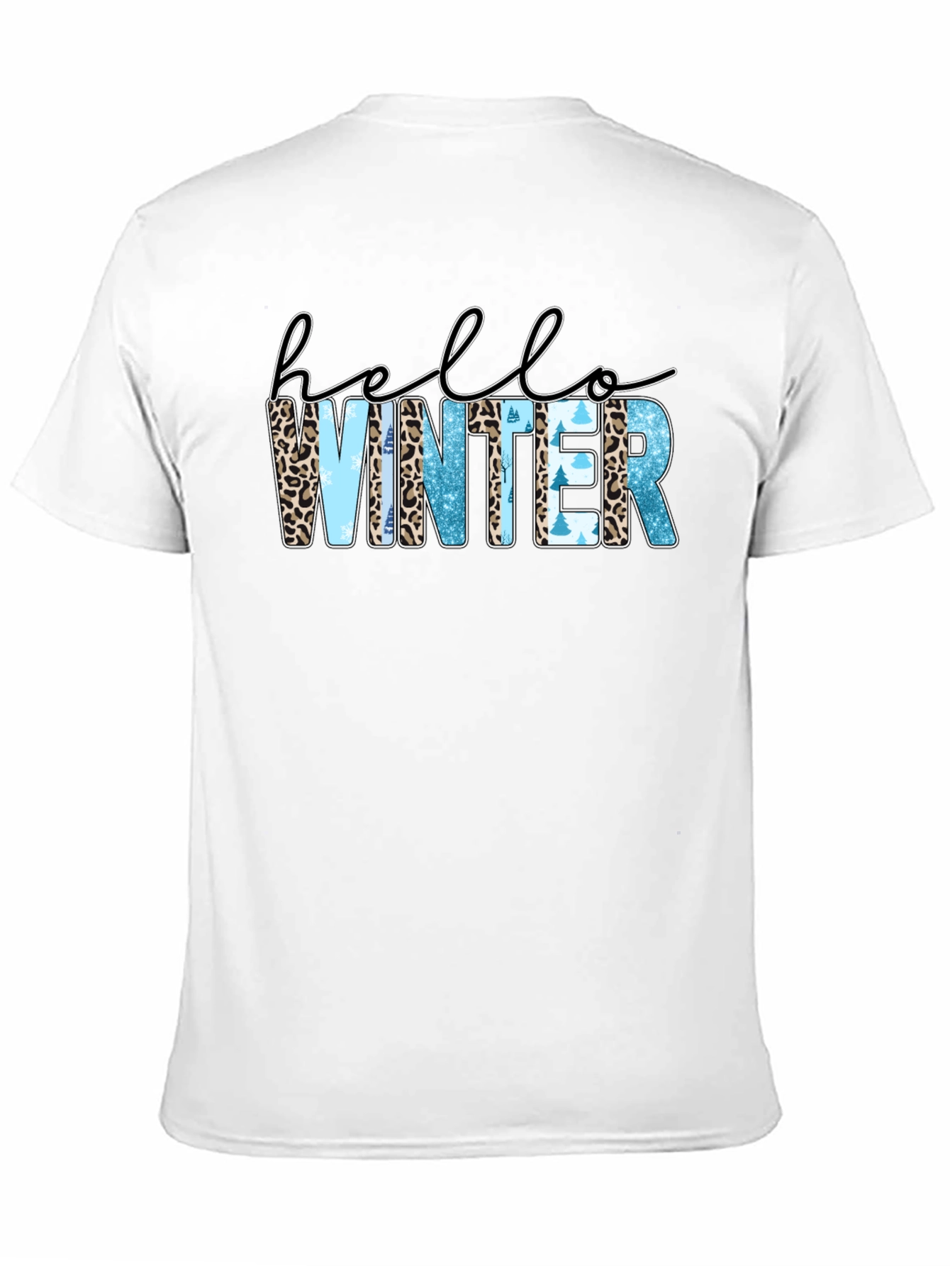 Hello Winter Black Graphic Tee