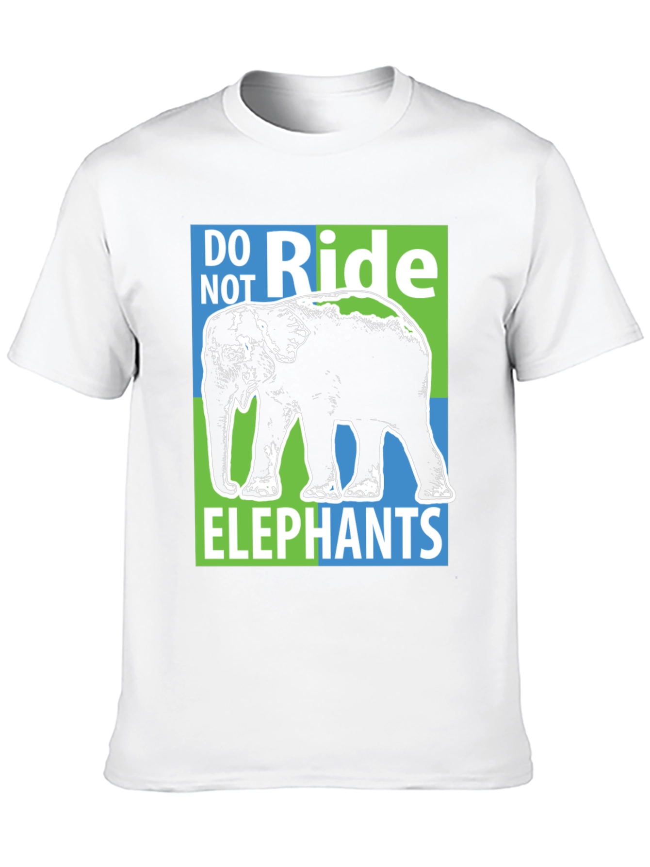Do Not Ride Elephants Graphic Tee - Black