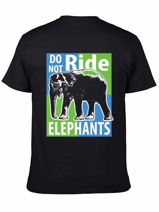 Do Not Ride Elephants Graphic Tee - Black