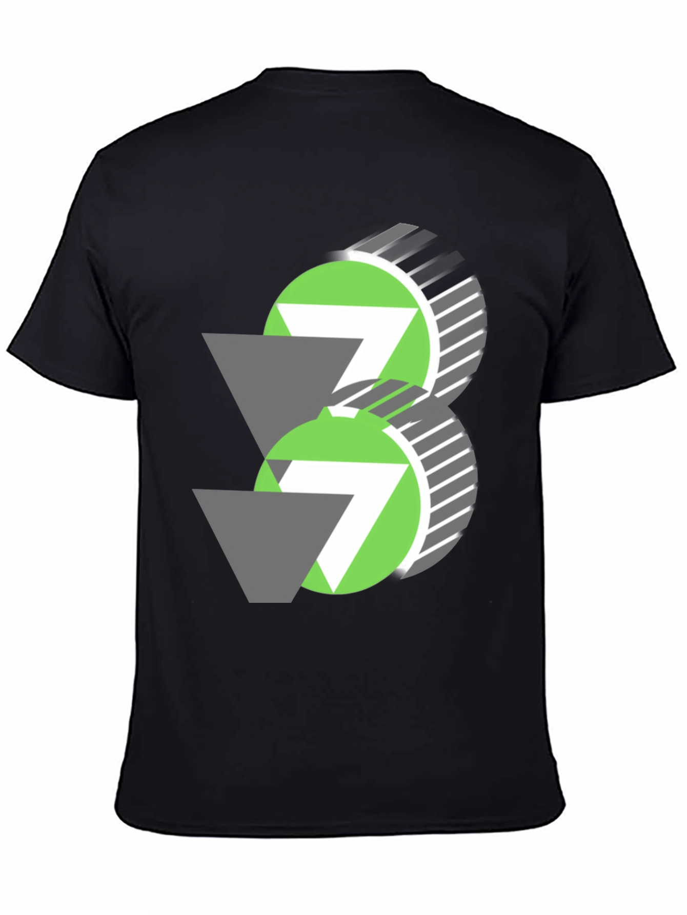 Abstract Geometric Graphic Tee - Modern Casual Shirt