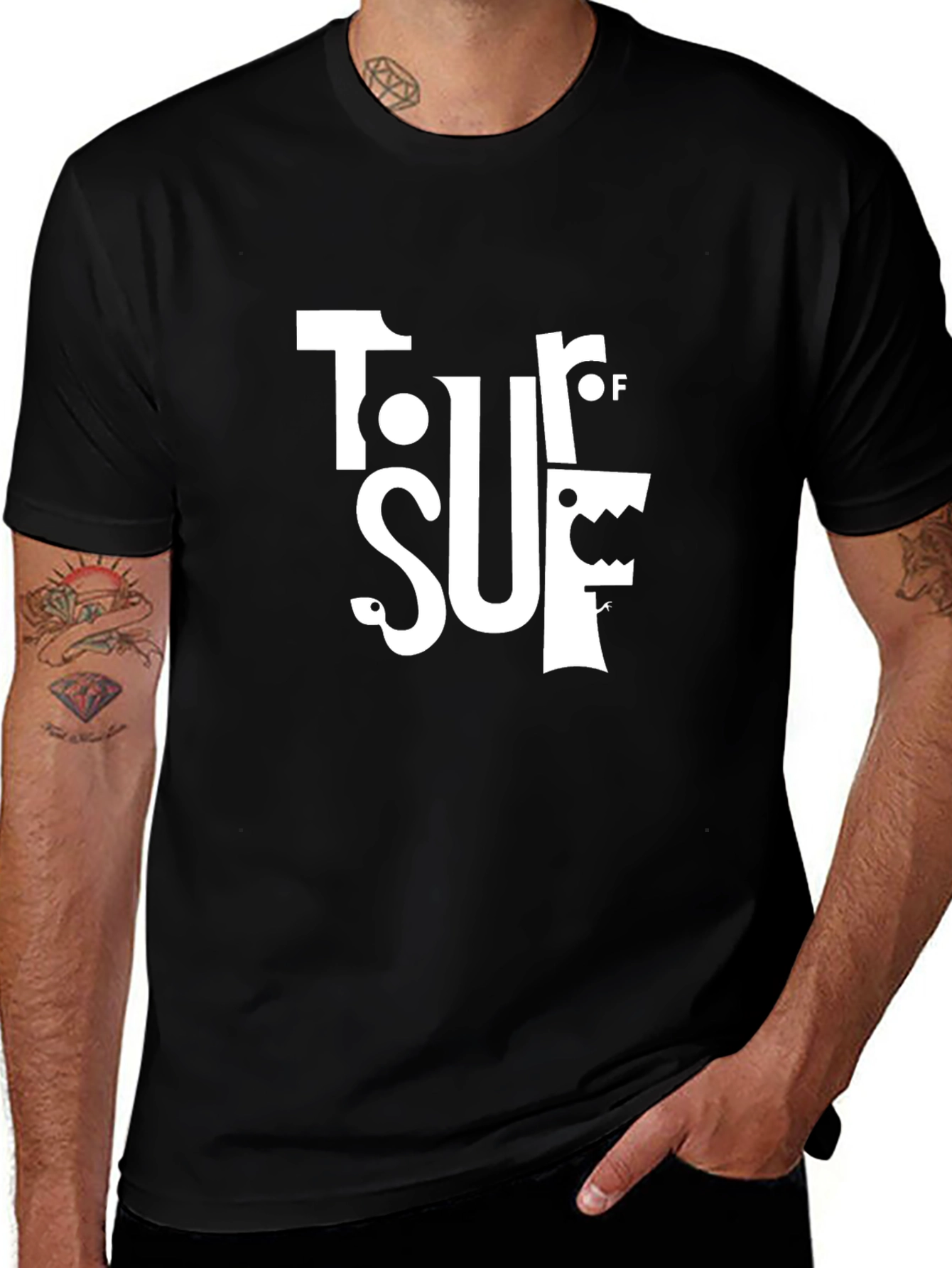 Tour Of Surf Funny Graphic Tee