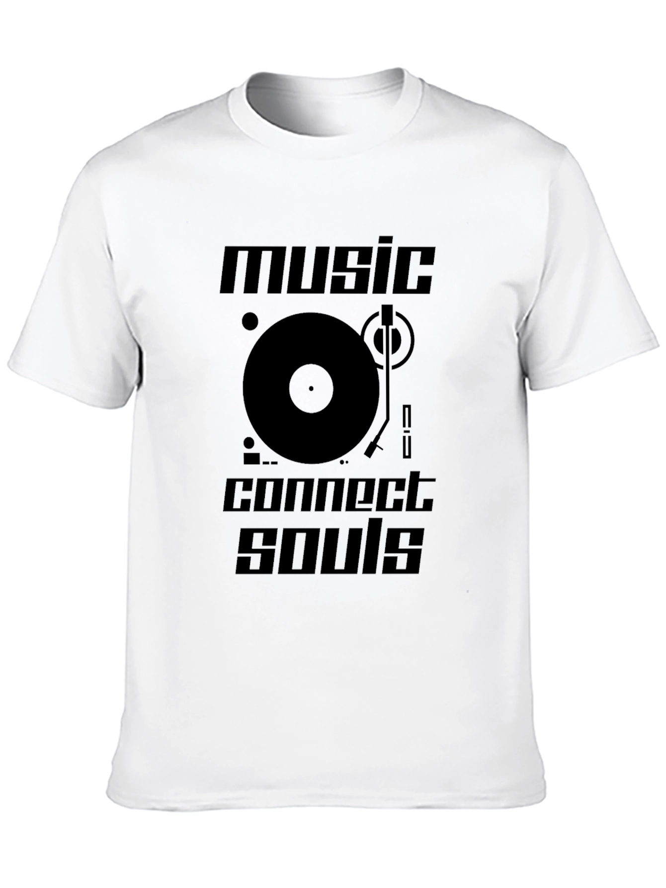 Music Connects Souls Graphic Tee - Black T-Shirt