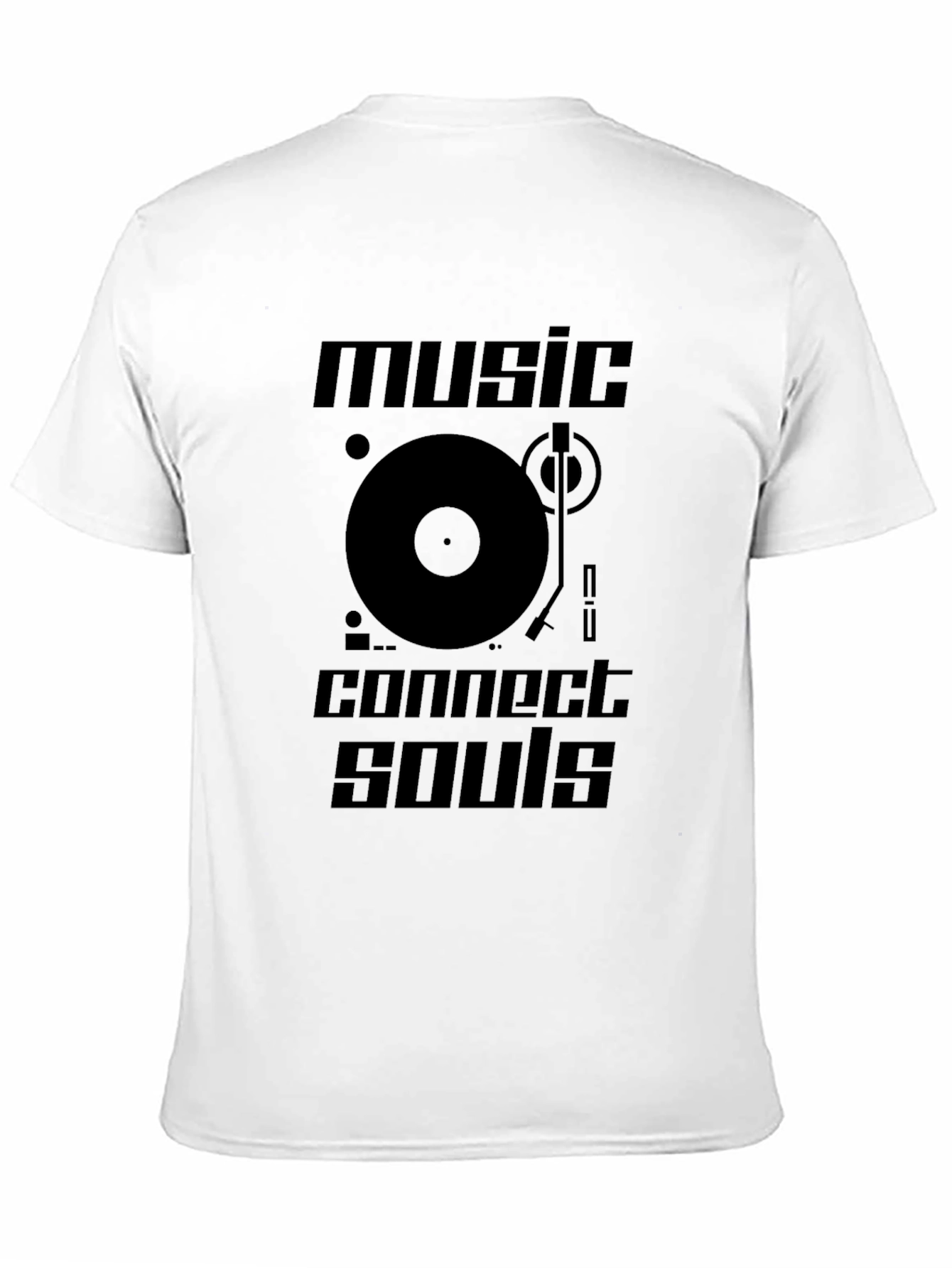 Music Connects Souls Graphic Tee - Black T-Shirt