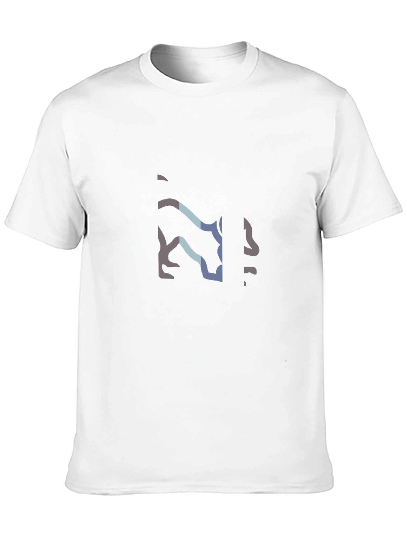 Modern Wolf Graphic Black T-Shirt