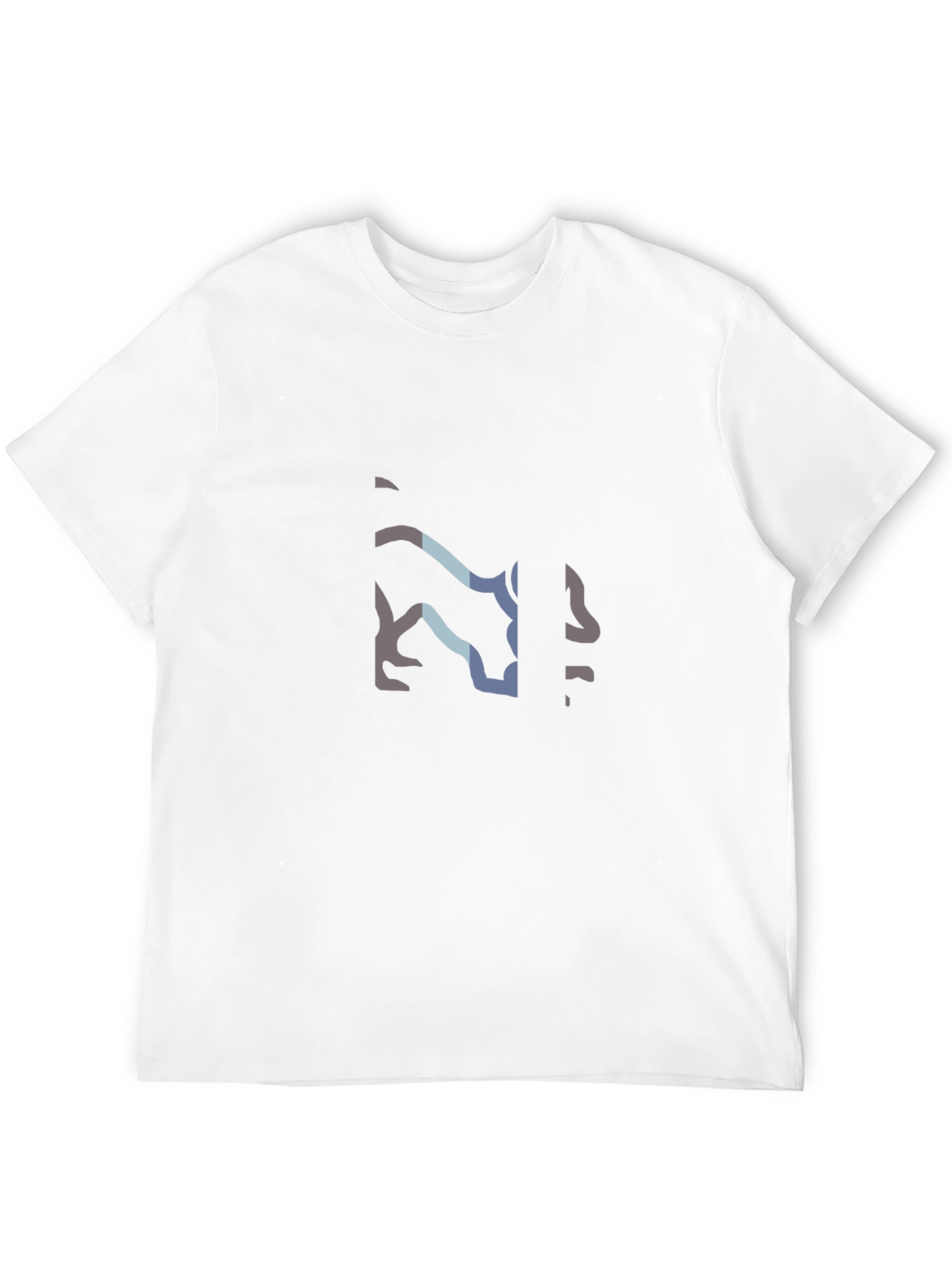 Modern Wolf Graphic Black T-Shirt