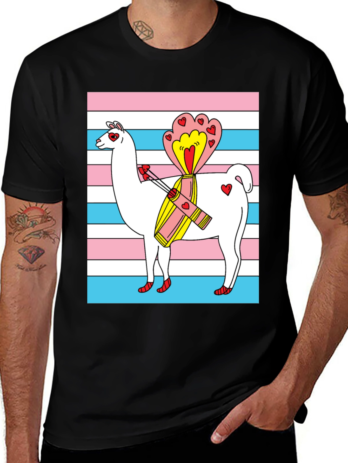 Llama Love Trans Pride T-Shirt
