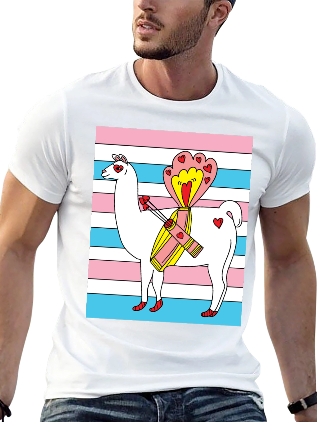 Llama Love Trans Pride T-Shirt