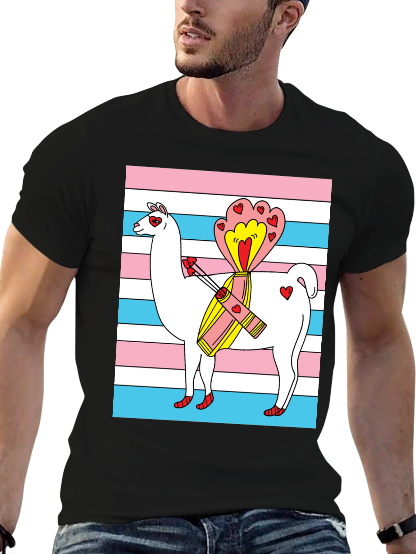Llama Love Trans Pride T-Shirt