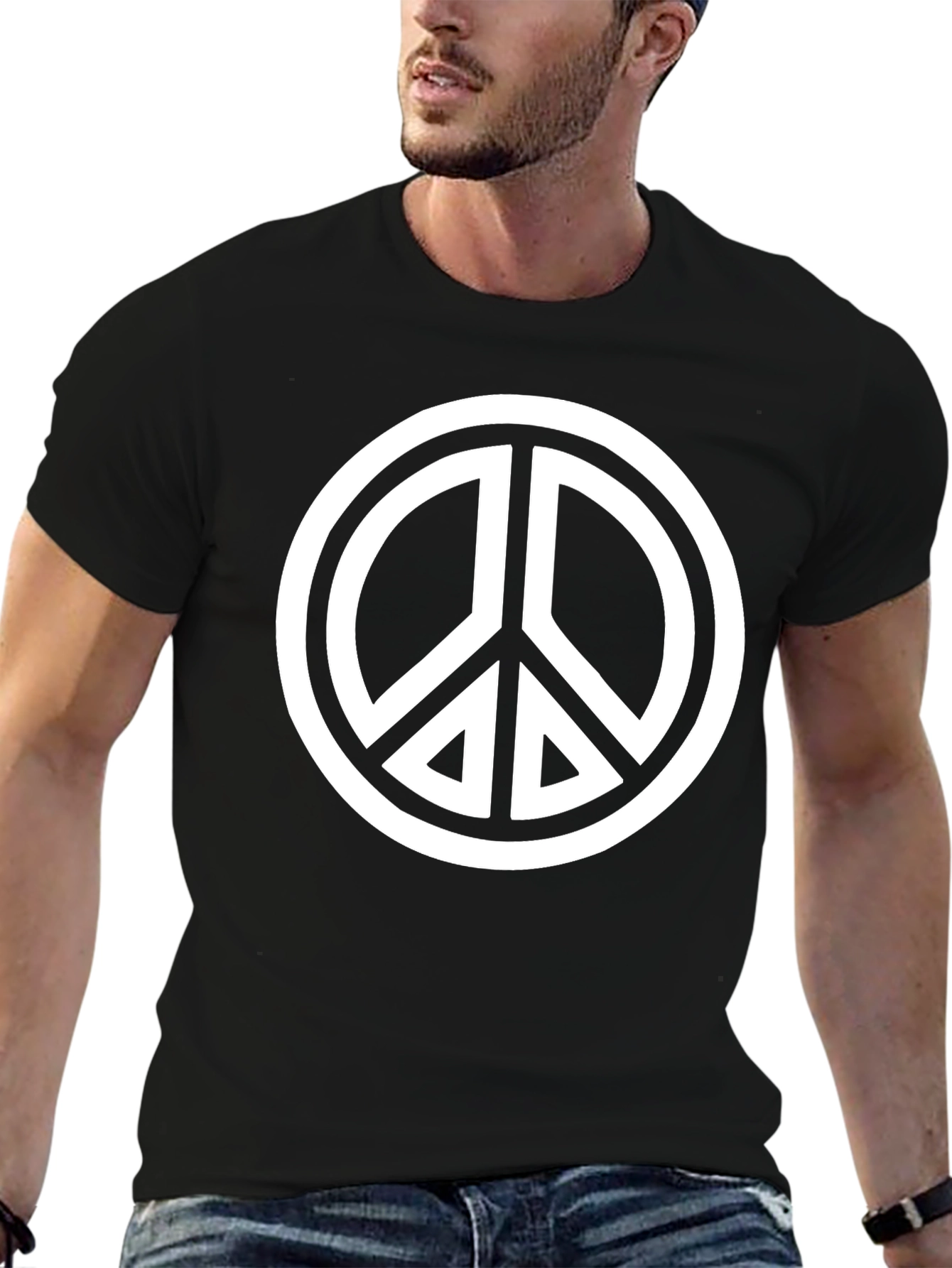 Peace Sign Black T-Shirt - Casual Style