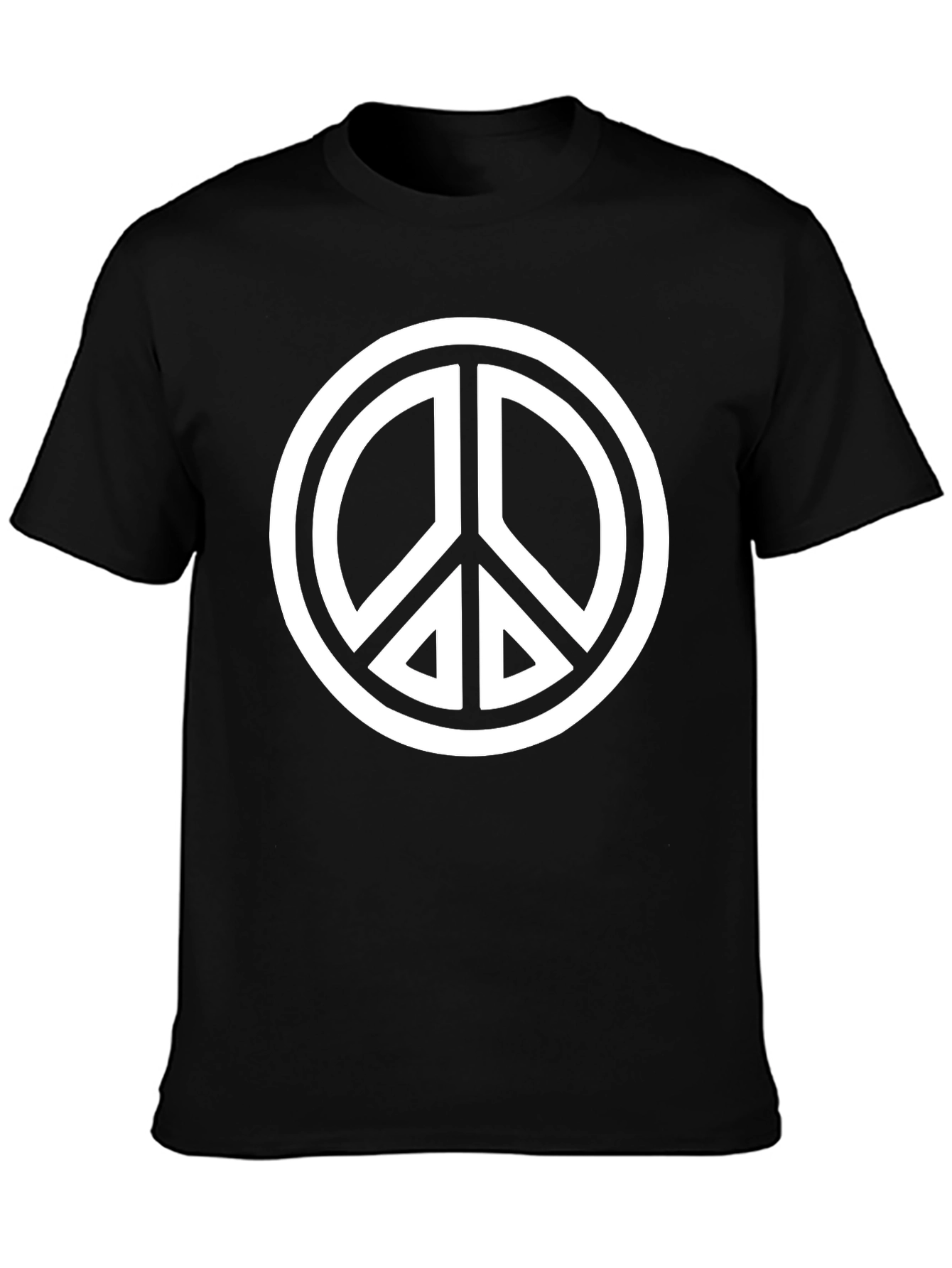 Peace Sign Black T-Shirt - Casual Style