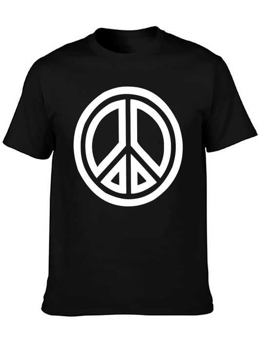 Peace Sign Black T-Shirt - Casual Style