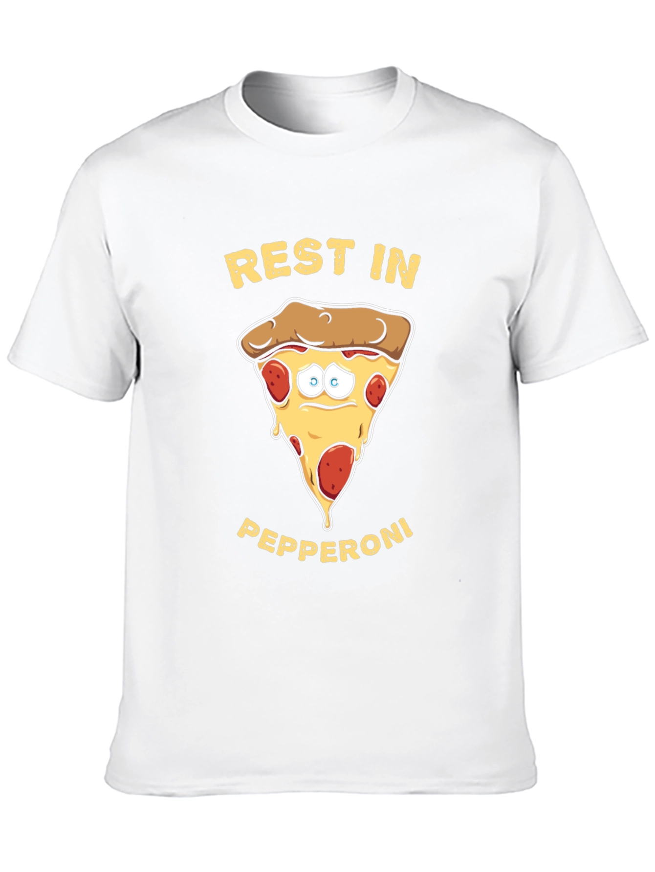 Rest in Pepperoni Funny Graphic T-Shirt