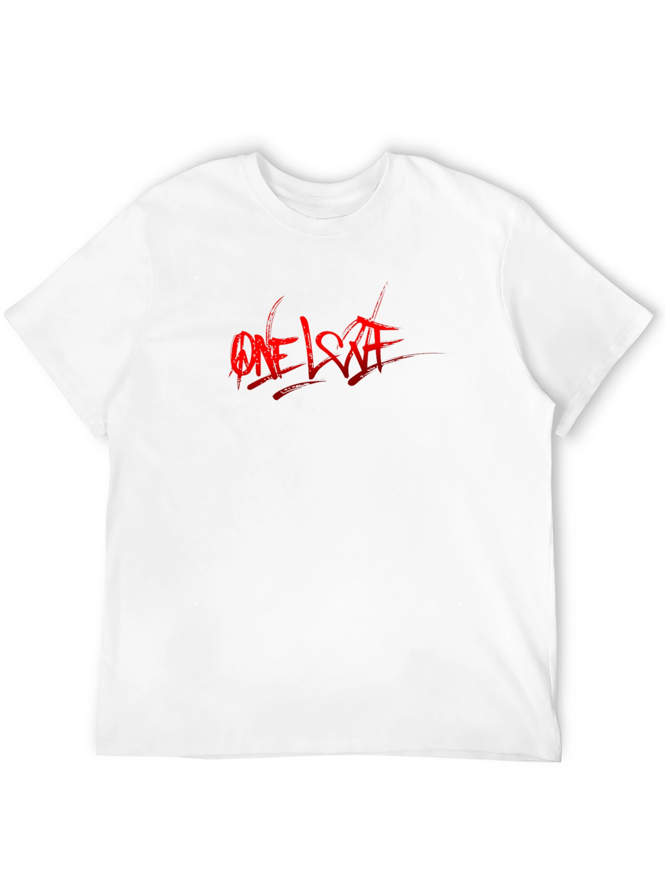 One Love Graphic Print Black T-Shirt