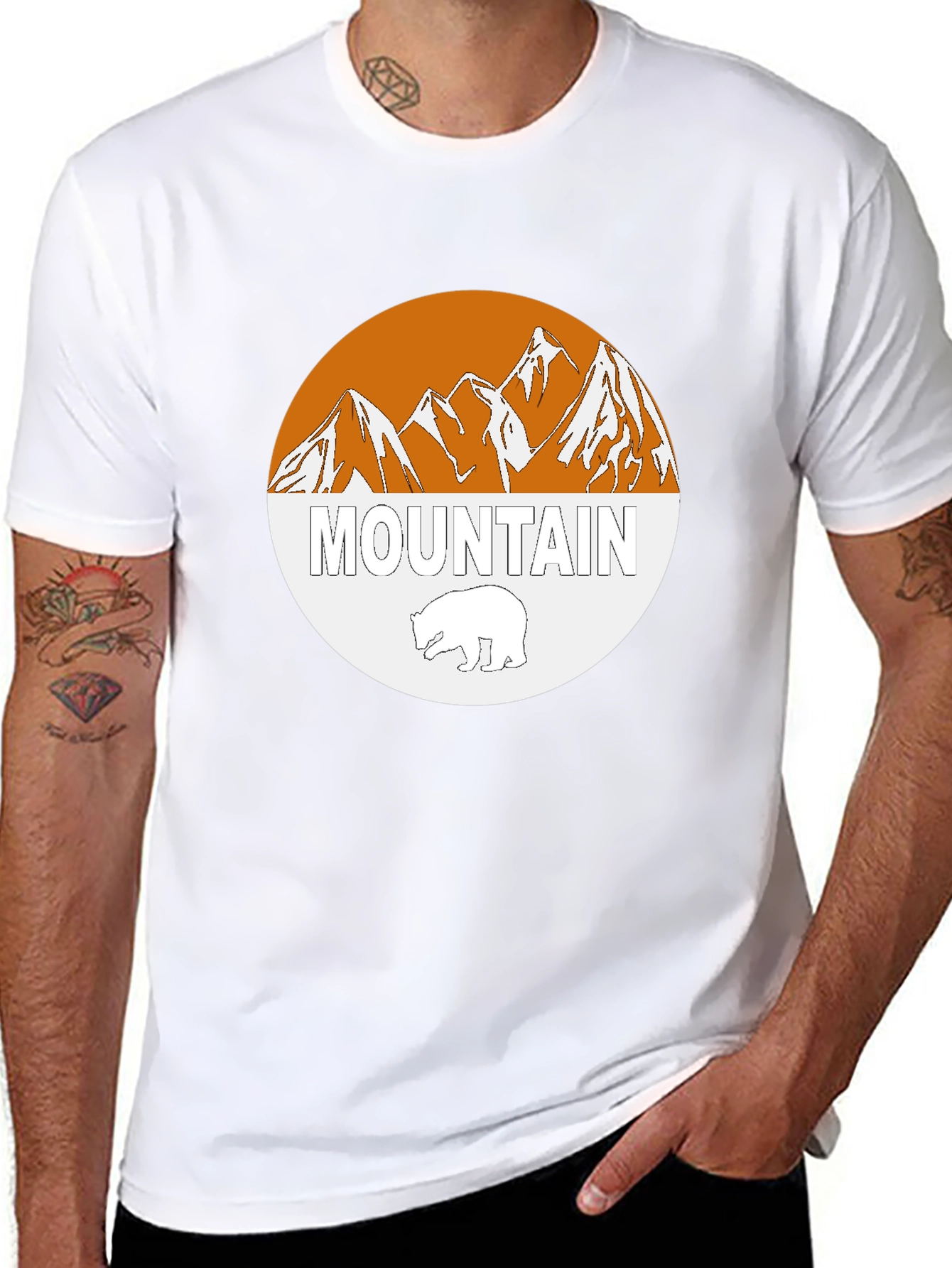 Mountain Bear Graphic Tee - Stylish Outdoor Apparel