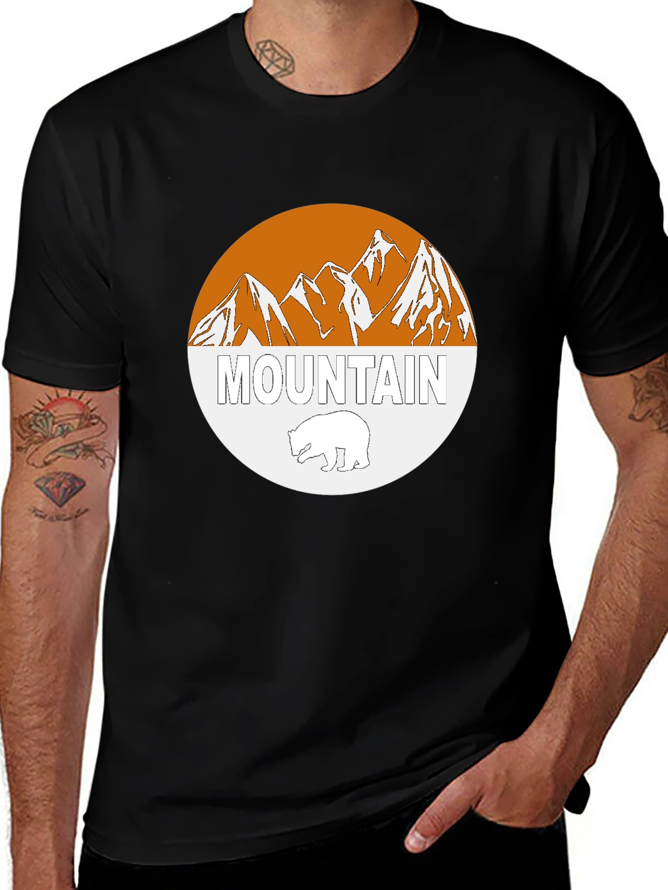 Mountain Bear Graphic Tee - Stylish Outdoor Apparel