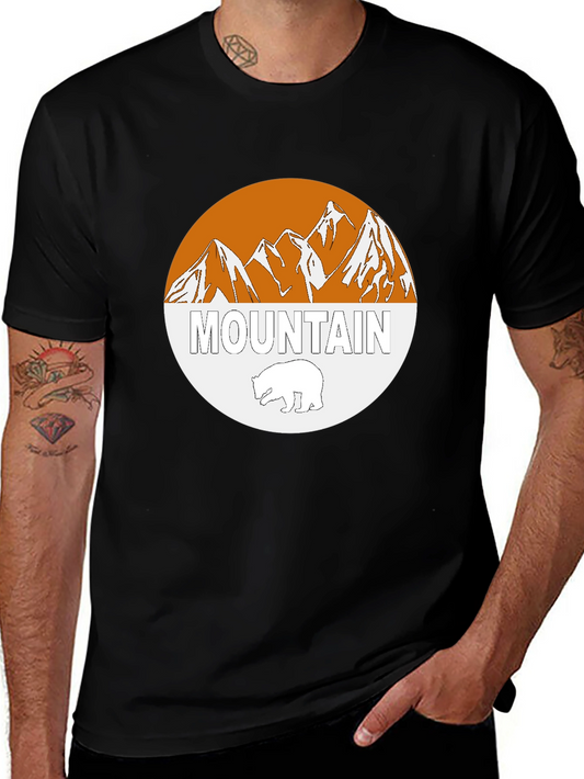 Mountain Bear Graphic Tee - Stylish Outdoor Apparel
