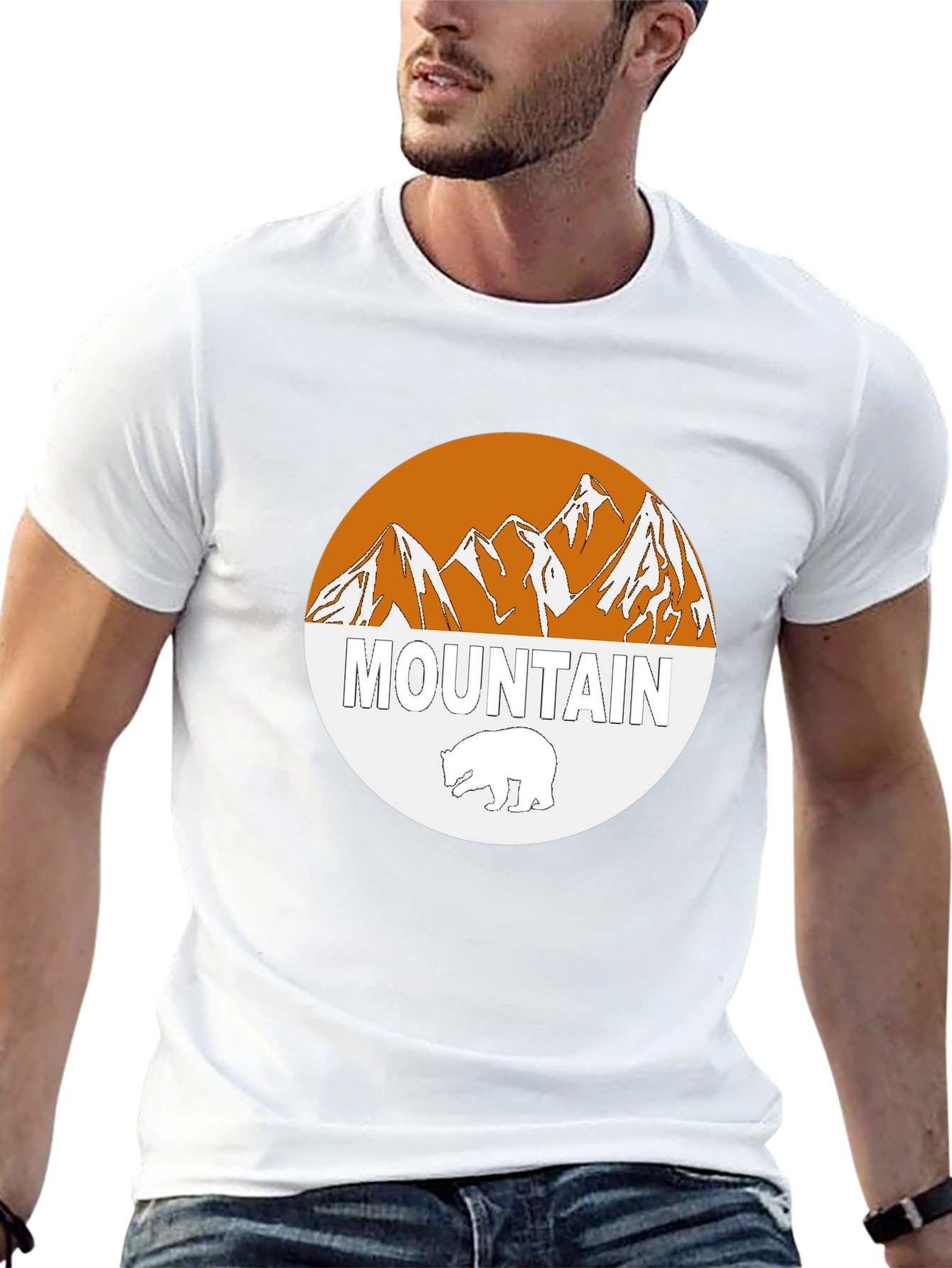 Mountain Bear Graphic Tee - Stylish Outdoor Apparel