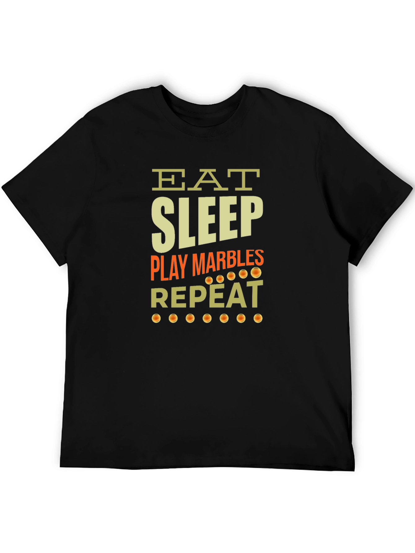 Eat Sleep Play Marbles Repeat Graphic Tee