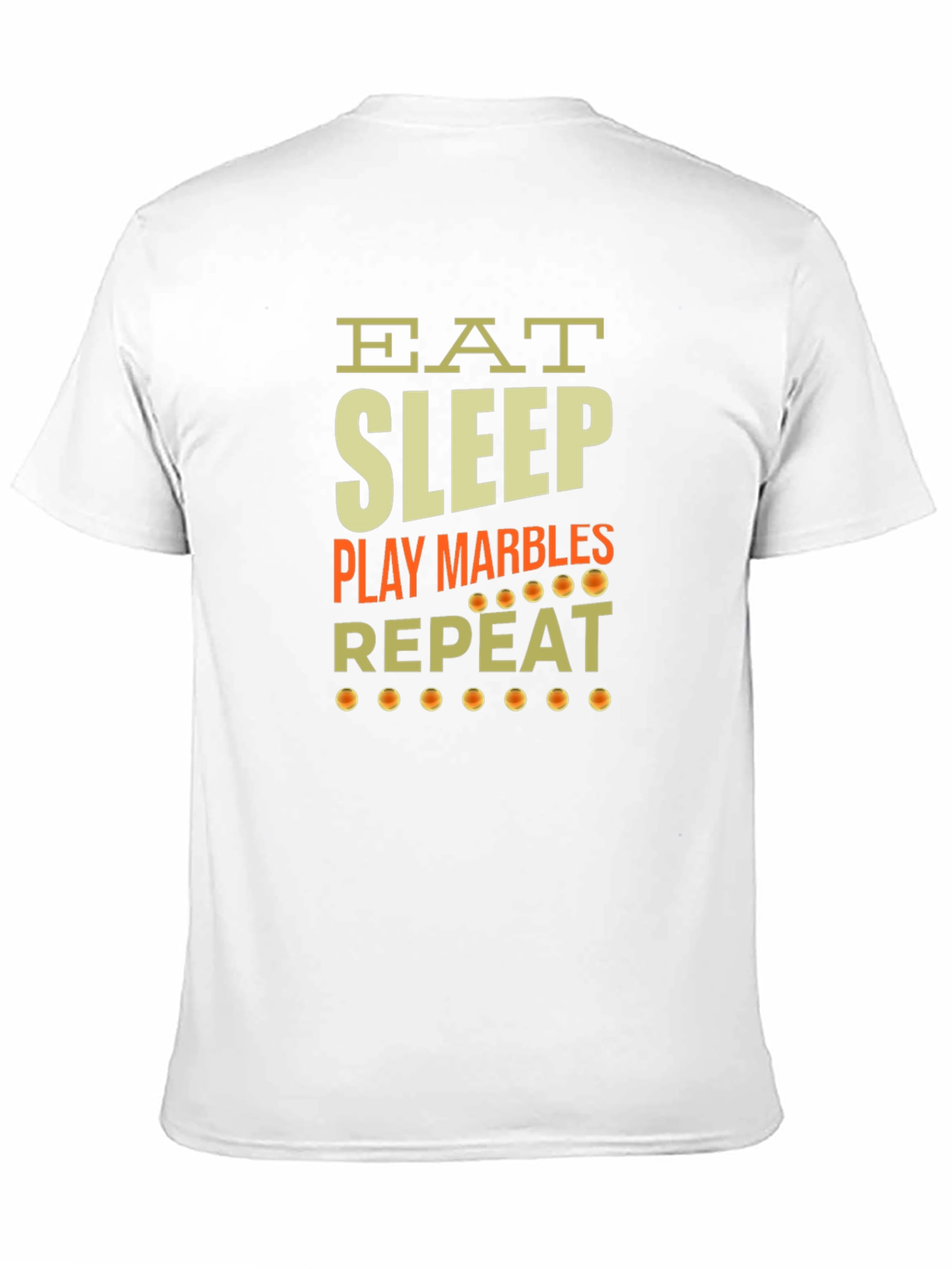 Eat Sleep Play Marbles Repeat Graphic Tee