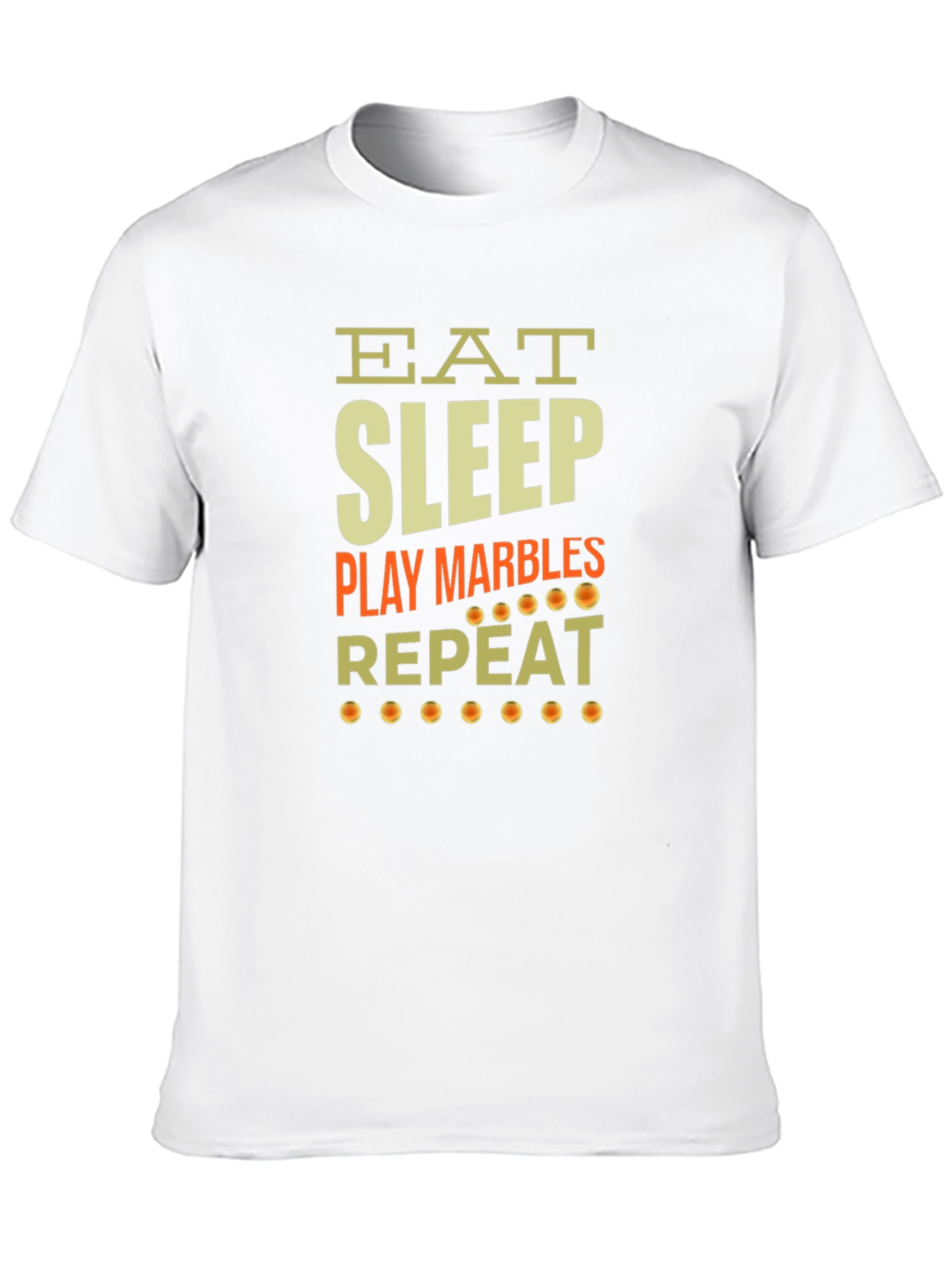 Eat Sleep Play Marbles Repeat Graphic Tee