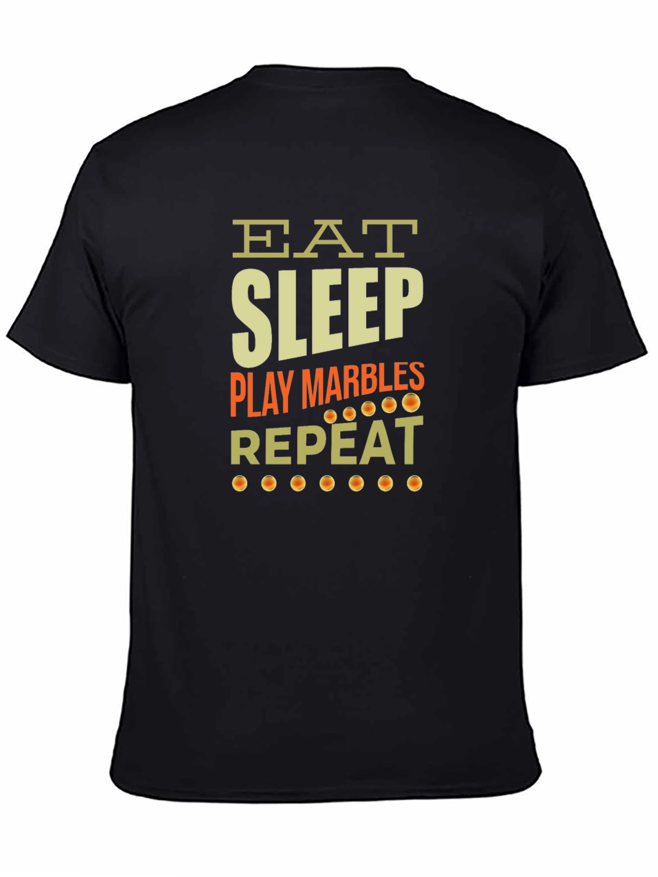 Eat Sleep Play Marbles Repeat Graphic Tee