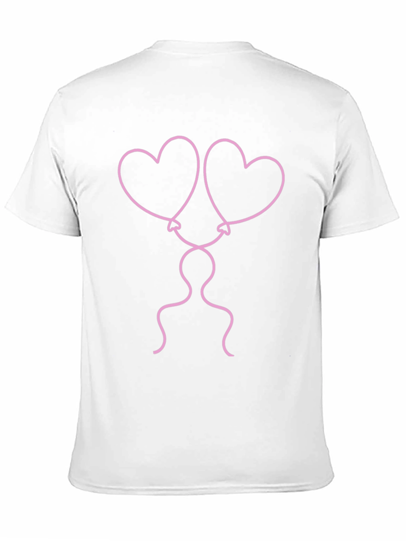 Heart Balloons Graphic Tee - Black