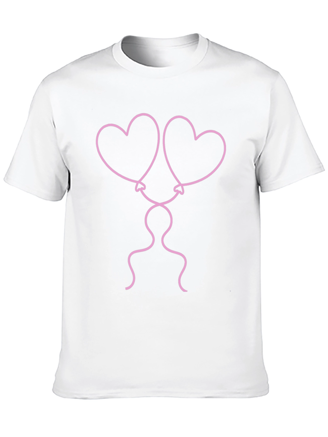 Heart Balloons Graphic Tee - Black