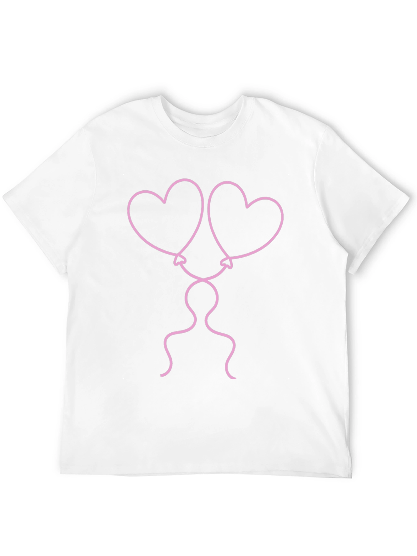 Heart Balloons Graphic Tee - Black