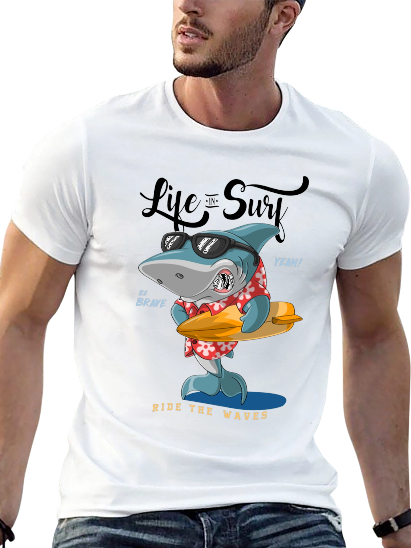 Life in Surf Shark Tee