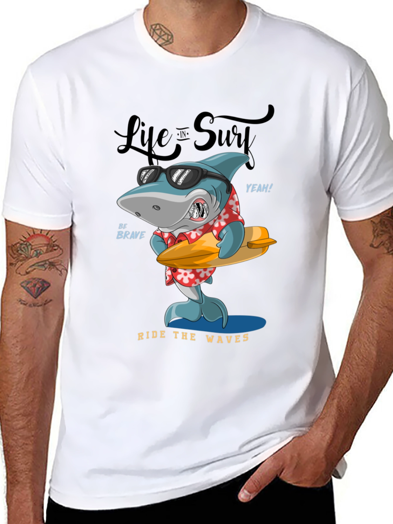 Life in Surf Shark Tee