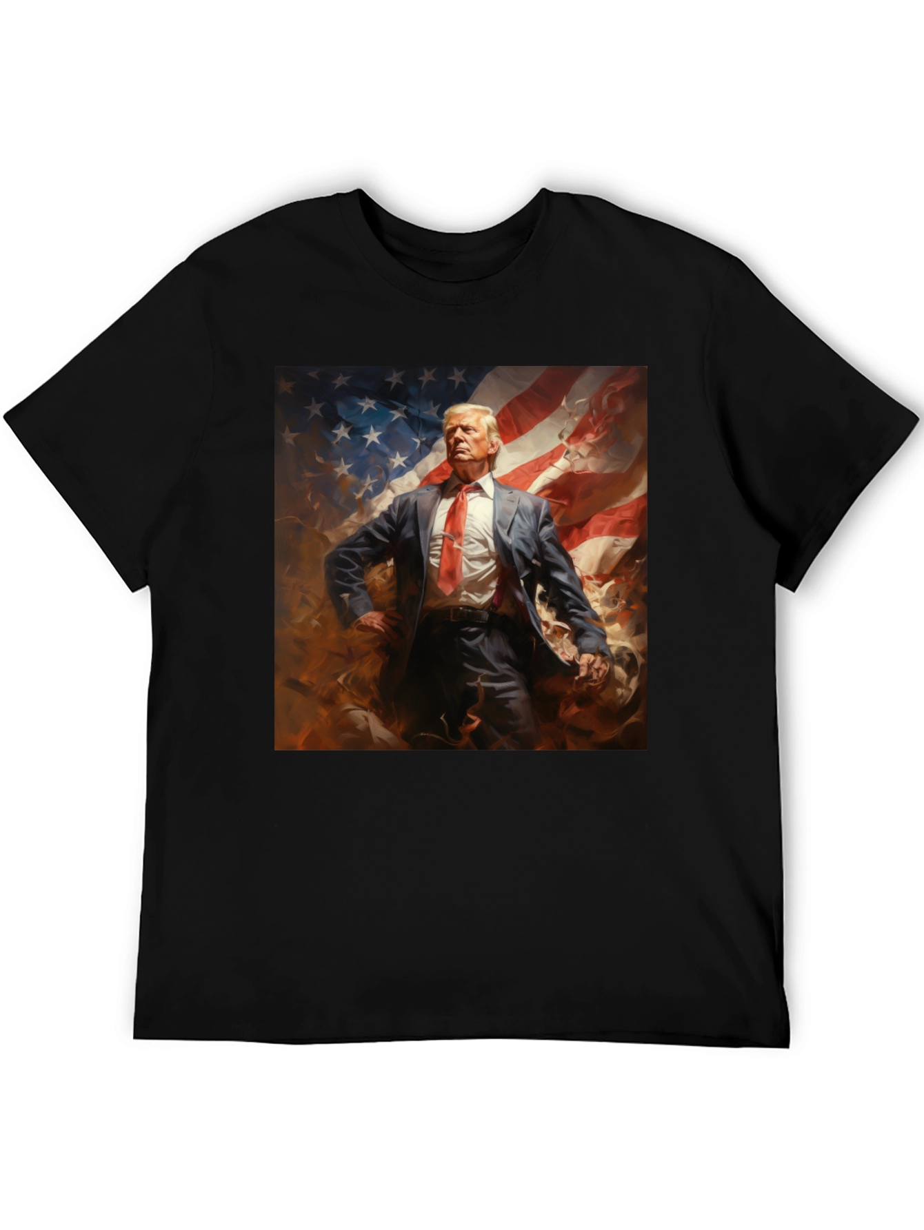 Trump American Flag Graphic Tee