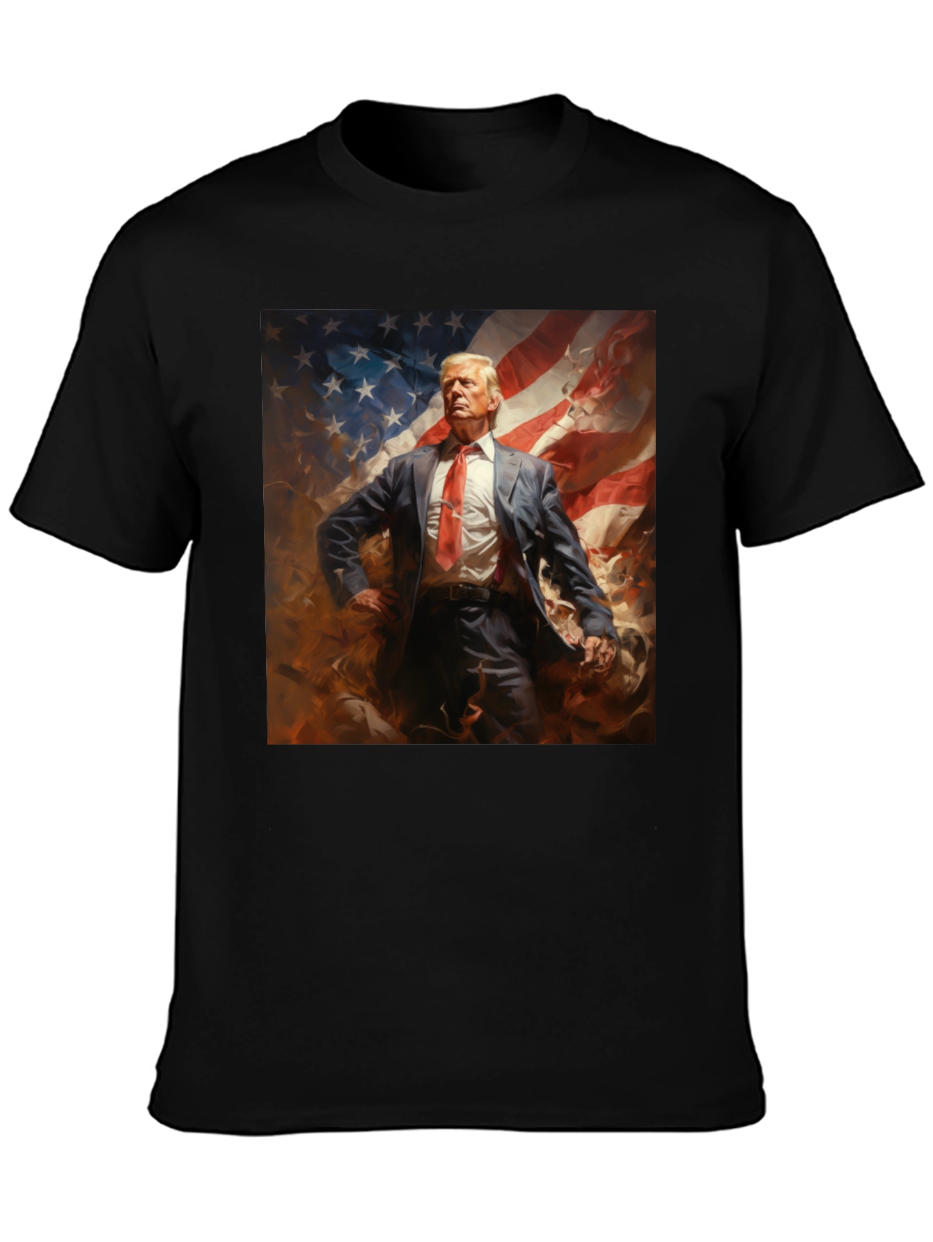 Trump American Flag Graphic Tee